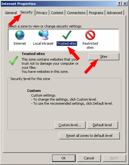 Inserting Mojebanka Server Among Trusted Sites Komer n Banka Inserting Mojebanka Server Among Trusted Sites Komer n Banka